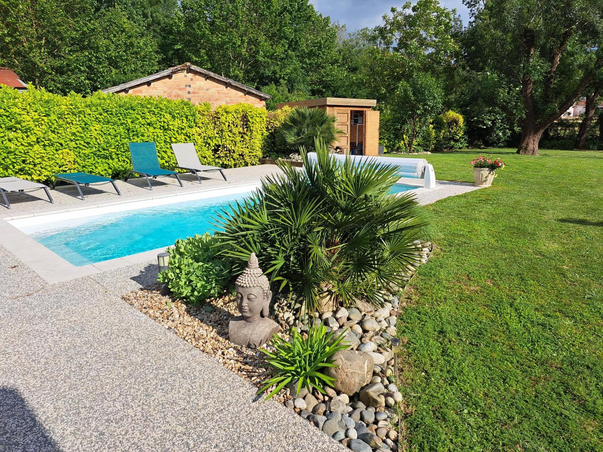 Chambre D Hote La Riviere 45M2 Jardin Et Piscine エグファイユ・ドニ エクステリア 写真